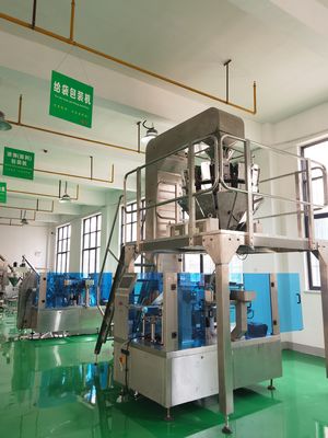 Sistema de alimentação automática Máquina de embalagem de pó granulado líquido para bolsas de 10g-500g