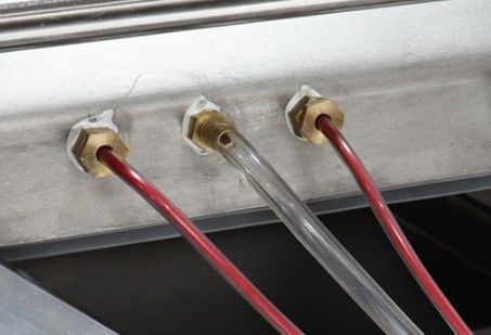 Máquina de embalagem industrial de vácuo de câmara dupla para alimentos com potência de bomba de vácuo de 1,5 kW