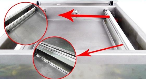 Máquina de embalagem a vácuo vertical de câmara única profunda para selladores de alimentos