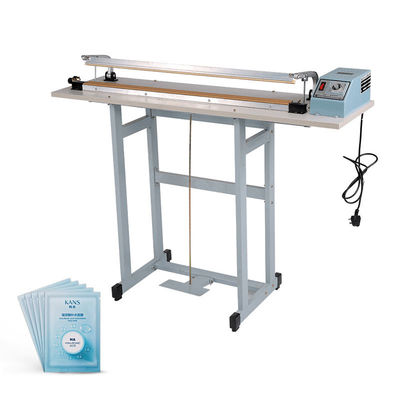 Por meio do tipo Pedal Pedal Sacks Pedal Sealing Machine com cortador e selante de grau alimentar