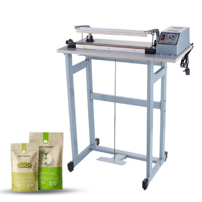 Por meio do tipo Pedal Pedal Sacks Pedal Sealing Machine com cortador e selante de grau alimentar