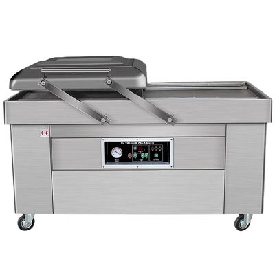 Máquina elétrica de embalagem a vácuo de câmara dupla para fast food em oficinas de reparação de máquinas