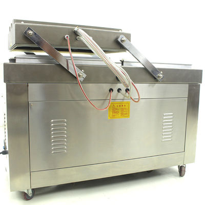 Máquina elétrica de embalagem a vácuo de câmara dupla para fast food em oficinas de reparação de máquinas