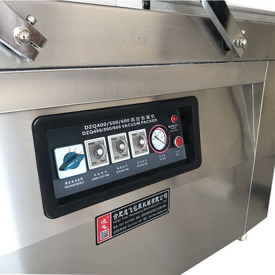 Máquina elétrica de embalagem a vácuo de câmara dupla para fast food em oficinas de reparação de máquinas