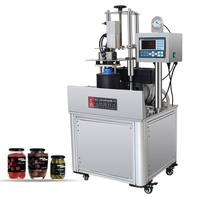 Restaurante Honey Jam Vacuum Jato de vidro automático Máquina de vedação de tampa de garrafa de metal