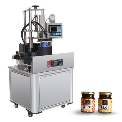 Restaurante Honey Jam Vacuum Jato de vidro automático Máquina de vedação de tampa de garrafa de metal