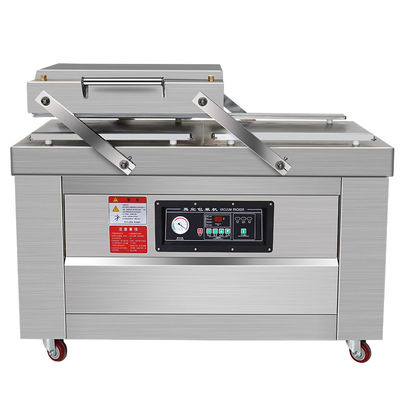 2.1KW Máquina de embalagem a vácuo de câmara dupla para sacos de vestuário/líquidos químicos/commodities