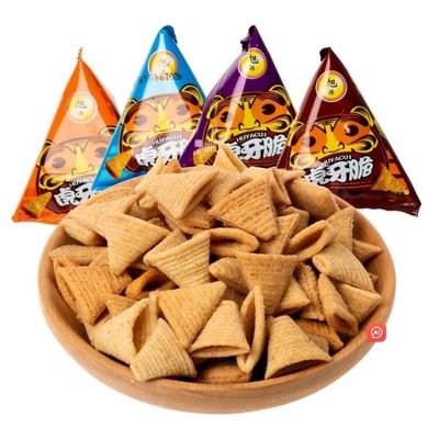 Máquina de embalagem de sacos de plástico triangulares verticais para embalagens automáticas de alimentos em grânulos