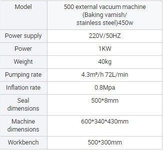 Máquina de vedação a vácuo com bocal externo conveniente DZ-600W para embalagens de alimentos de carne de peixe