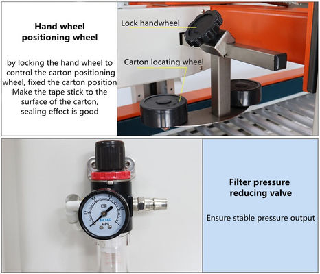 Máquina de vedação automática de fita de vedação com tampa dobrável de aço inoxidável com velocidade máxima de 20 M/MIN