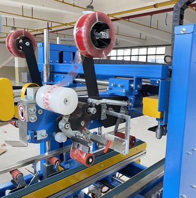 Caixa de caixa de cartão Erector Sealer de fundo Automático Sealer de cartão de quatro cantos de borda máquina de vedação de cartão de vedação Linha de embalagem