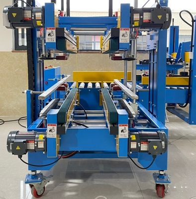 Caixa de caixa de cartão Erector Sealer de fundo Automático Sealer de cartão de quatro cantos de borda máquina de vedação de cartão de vedação Linha de embalagem