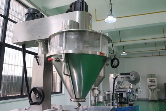 Máquina de embalagem vertical de alimentação por parafuso de 500 g para bolsas de açúcar em pó e pó de cereais