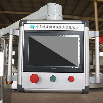 Máquina de embalagem de vácuo de termoformação de caixas de Dofu automáticas avançadas 4500*850*200mm
