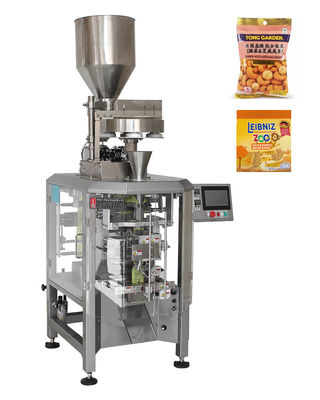 Máquina de embalagem vertical de frutos secos de alta velocidade com medida de copo e tamanho 1350*1000*2350