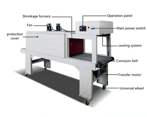 500ml 1L 2L garrafas de óleo de fluxo transportador de filme de envolvimento de enrolar máquina de envolvimento de encolhimento com design