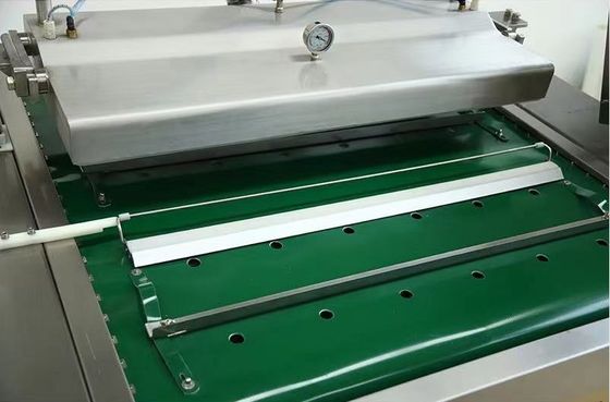 Máquina de vedação a vácuo de tipo correia contínua para carne de aves de capoeira em oficinas de reparação de máquinas