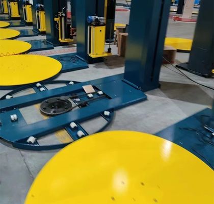 Indústria de mineração de energia Máquina de embalagem de paletes totalmente automática com balança e filme
