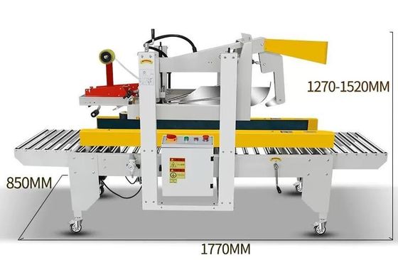 Máquina de vedação de cartão com flaps dobráveis de vedação adesiva de fita adesiva para embalagens de papel