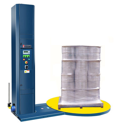 2400 mm Altura da coluna Máquina de embrulho de estiramento de paletes totalmente automatizada para filme de plástico