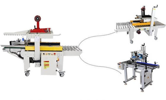 Máquina versátil de vedação e rotulagem de cartão para embalagens Aplicar comprimento de cartão≥130mm