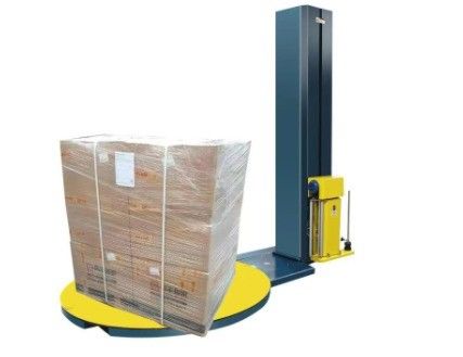 2400 mm Alturas de coluna Máquina de embrulho de paletes filme de alongamento Máquina automática de embrulho de alongamento embalagem de paletes