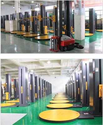 2400 mm Alturas de coluna Máquina de embrulho de paletes filme de alongamento Máquina automática de embrulho de alongamento embalagem de paletes