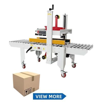 Executor de caixa de caixote totalmente automático com solução de dobragem e vedação de abafias automáticas