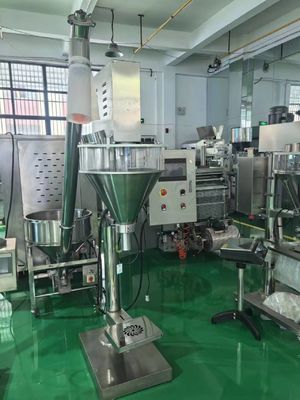 Máquina elétrica semiautomática de preenchimento de pó de agulha para farinha de café Chilli detergente leite em pó produtos químicos alimentares 220V