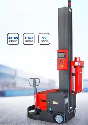 Embalagem para paletes de estiramento automática de plataforma giratória elétrica para embalagens de alimentos e têxteis