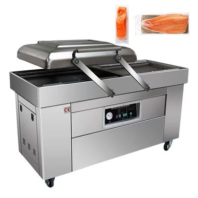 Material de câmara de aço inoxidável mesa automática grande câmara dupla selante de vácuo