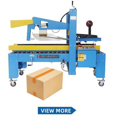 Lojas de vestuário Máquina de vedação automática de cartão erector com aba de dobragem superior e linha de embalagem de cartão paletizador