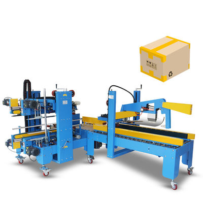 Lojas de vestuário Máquina de vedação automática de cartão erector com aba de dobragem superior e linha de embalagem de cartão paletizador