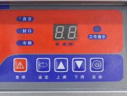 Máquina de embalagem a vácuo mini tipo de mesa a motor elétrico para caviar de salmão Foie Gras