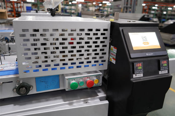 Máquina de embalagem de almofadas horizontais com tela sensível ao toque