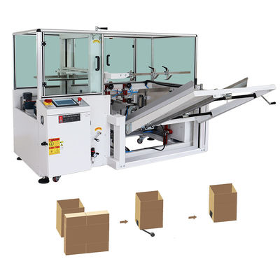 1900x2080x1492mm Linha de embalagem semiautomática Cartão Erguendo Máquina de vedação de formação