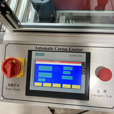1900x2080x1492mm Linha de embalagem semiautomática Cartão Erguendo Máquina de vedação de formação