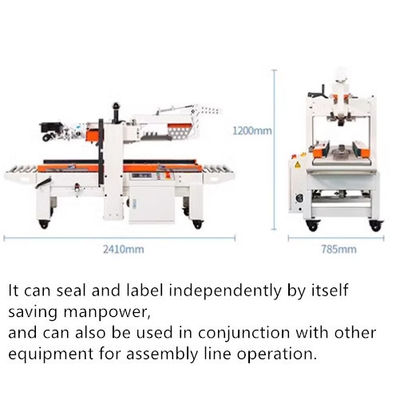Tabela de trabalho 600-700 mm Flaps Folding Carton Sealing Machine com velocidade de vedação de 28m/min
