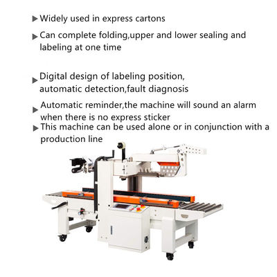 Tabela de trabalho 600-700 mm Flaps Folding Carton Sealing Machine com velocidade de vedação de 28m/min