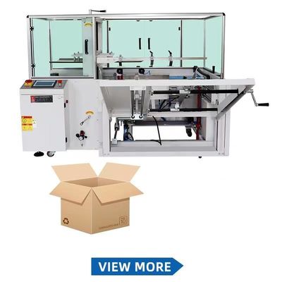 Embalagem de papel Caixa de cartão totalmente automática Erector Flaps Robô dobrável Palletizer PLC