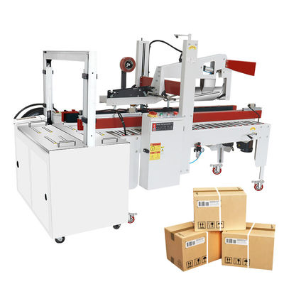 Máquina de fechamento de cartões de cartão semiautomática para caixas de 150-500 mm