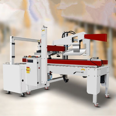 Máquina de fechamento de cartões de cartão semiautomática para caixas de 150-500 mm