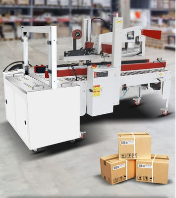 Máquina de fechamento de cartões de cartão semiautomática para caixas de 150-500 mm
