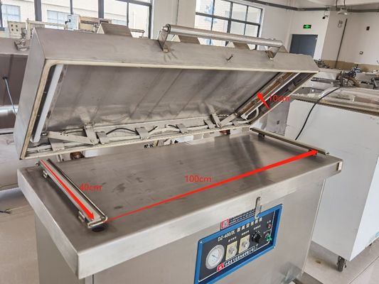 Material de embalagem de plástico Dz400 Máquina de embalagem a vácuo grande para embalagem a vácuo de caju