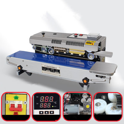 810*395*300mm Tamanho Máquina de vedação de sacos a motor elétrico para necessidades de vedação horizontal