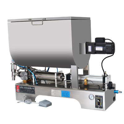 Máquina horizontal de enchimento de mistura de cabeça única tipo U para garrafas de vidro e alimentos líquidos