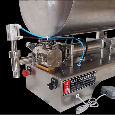 1100*480*800 mm Máquina de enchimento pneumática horizontal para molho de aço inoxidável 304