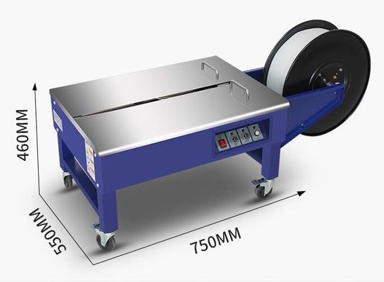 220V Semi Automático Duplo Motor Elétrico PP Cinturão Caixa de Cartão Máquina de Fixação de Caixa para Embalagem
