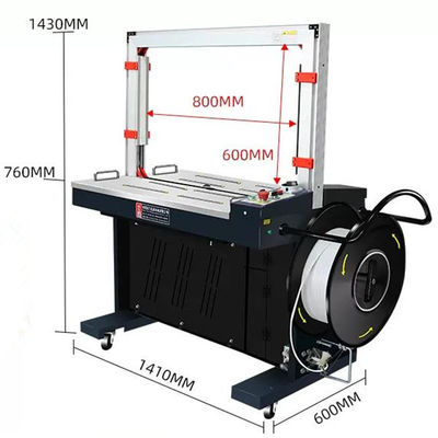 400W/3A Máquina automática de amarração de pacotes duráveis para cartão e caixa de amarração de PP