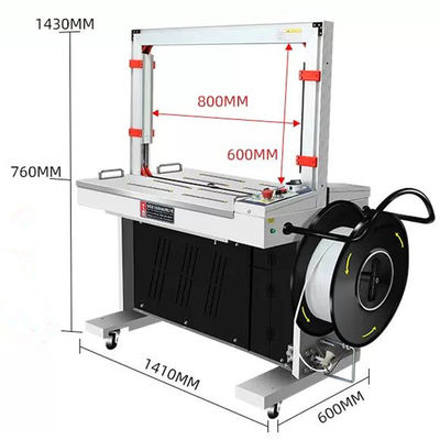 400W/3A Máquina automática de amarração de pacotes duráveis para cartão e caixa de amarração de PP